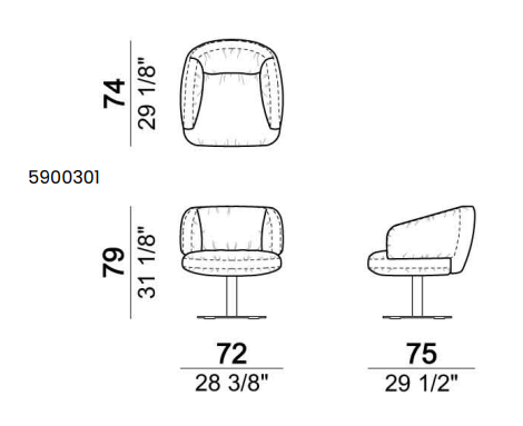 Arketipo Warren Armchair