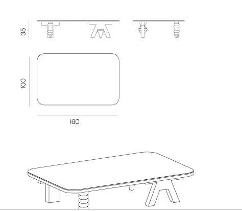 Bd Barcelona Multileg Coffee Table