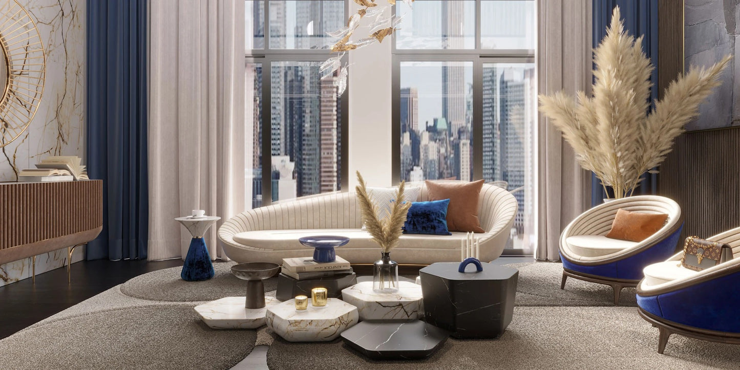 Alma De Luce Coco Side Table
