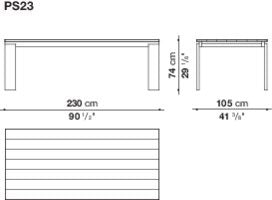 B&B Parallel Structure Dinning Table
