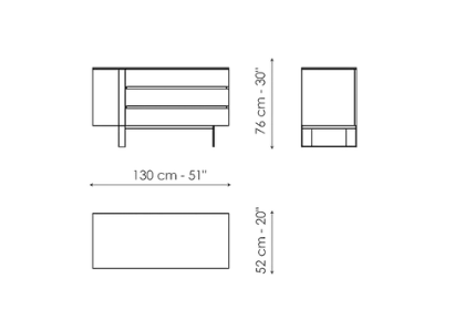 Bonaldo Antibes Nightstand