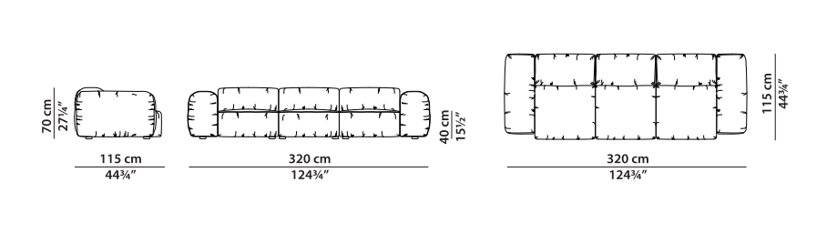 Baxter Chicago Sofa