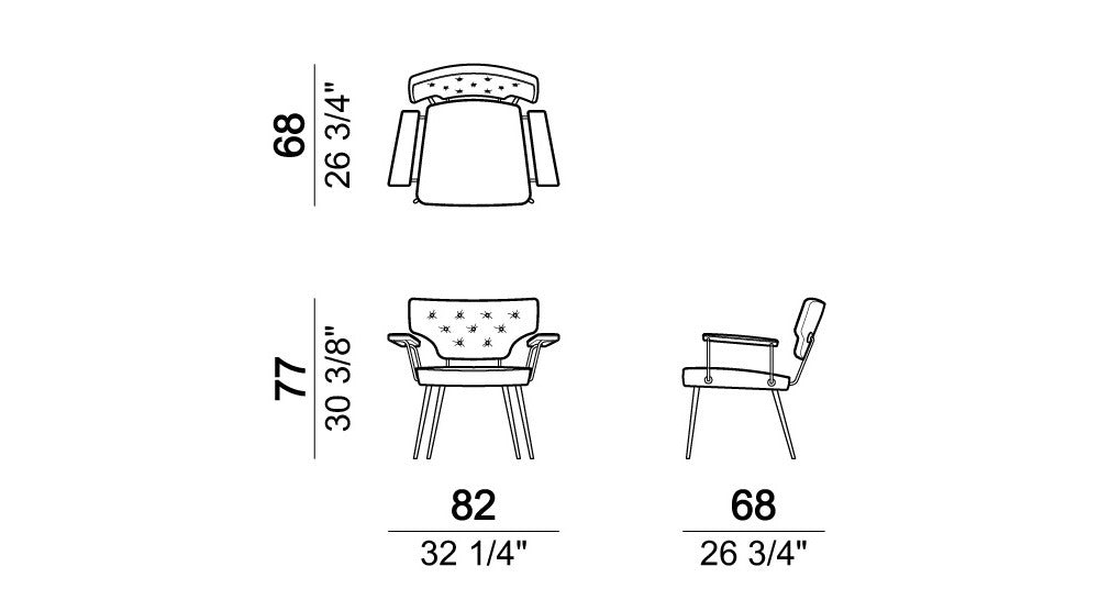 Arketipo Twiggy Armchair