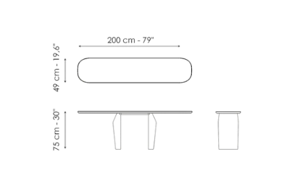 Bonaldo Flame Console Table