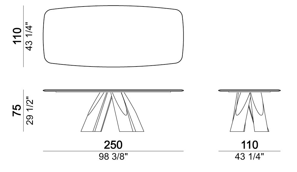 Arketipo Prince Dining Table