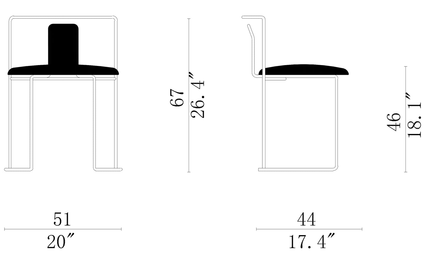 Cassina Gaja Bar Chair