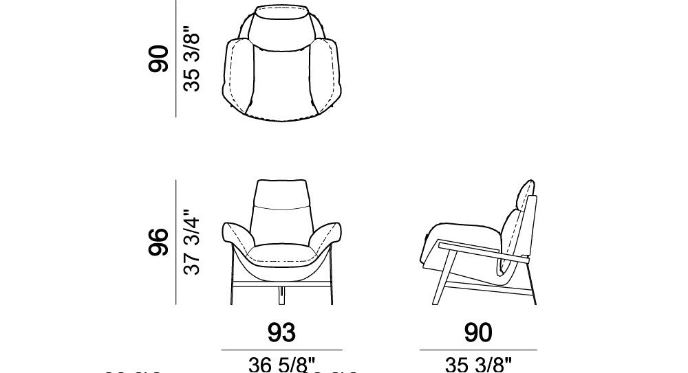 Arketipo Jupiter Lite Armchair