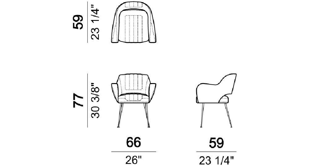 Arketipo Miss Malice Dining Chair