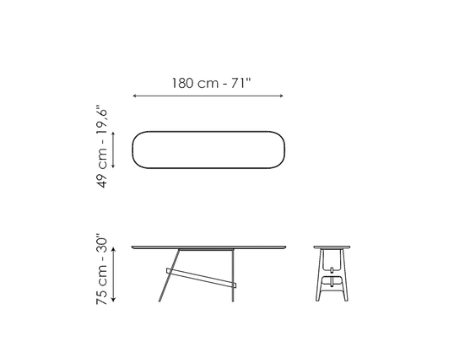 Bonaldo Slot Console Table