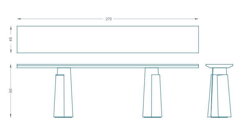 Bruno Moinard Editions Etretat Console Table