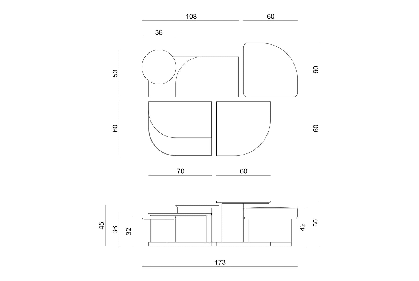 Visionnaire Baliset Coffee Table