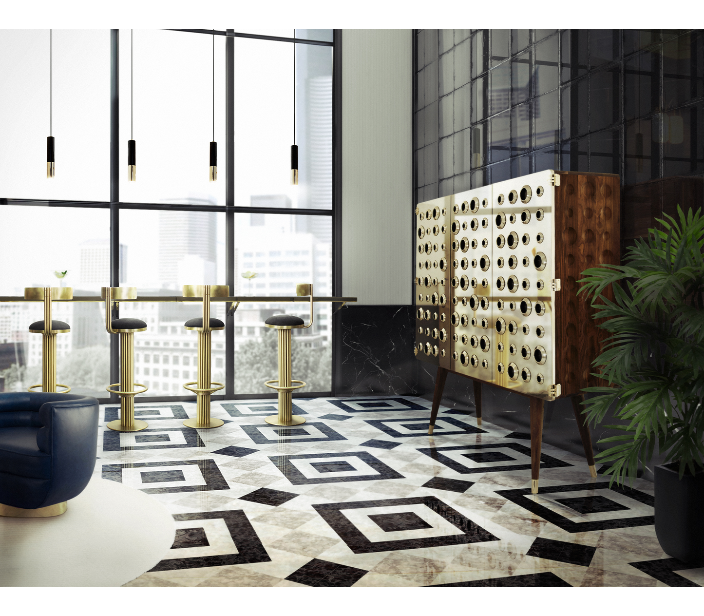 Boca Do Lobo Monocles Wine Cabinet