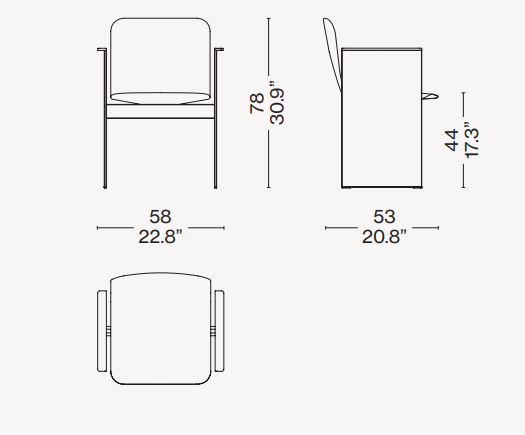 Cassina Flutz Dining Chair