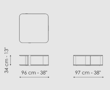Bonaldo Paddle Coffee Table