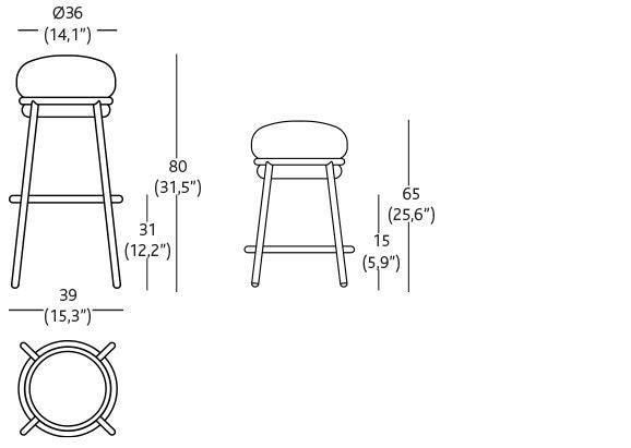 Bd Barcelona Grasso Bar Chair