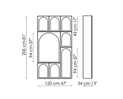 Bonaldo Cabinet De Curiosite Bookshelf