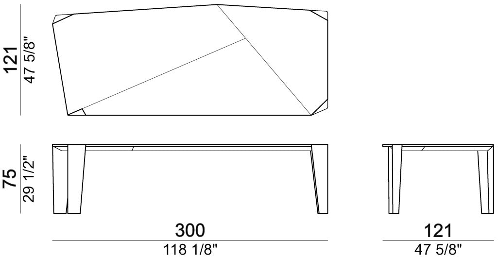 Arketipo Milestone Dining Table