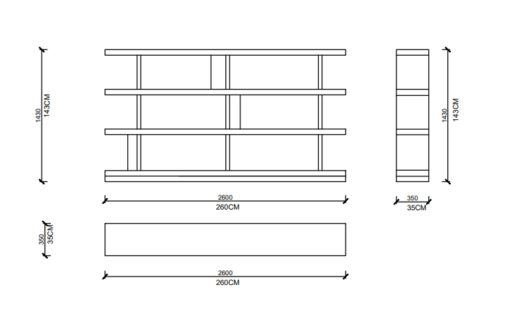 Arketipo Carter Bookshelf