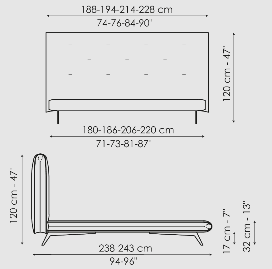 Bonaldo Saddle Bed