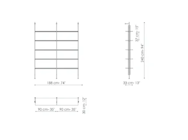 Bonaldo Roll Bookshelf