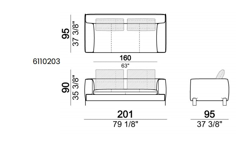 Arketipo Brown Sugar Sofa