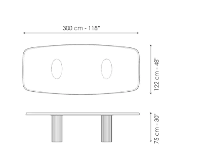 Bonaldo Luna Bianca Dining Table