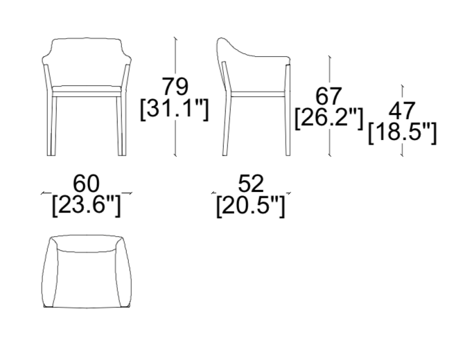 Cassina Cotone Dining Chair