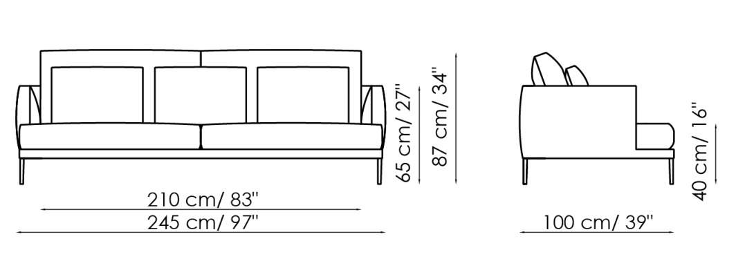 Bonaldo Paraiso Sofa