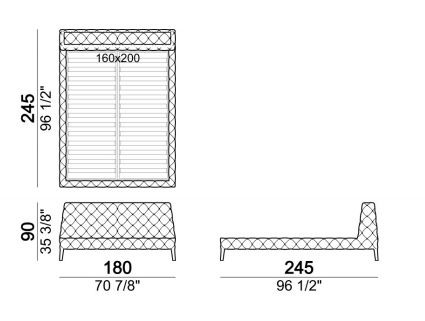Arketipo Windsor Bed