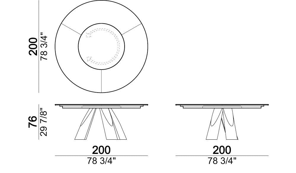 Arketipo Prince Dining Table