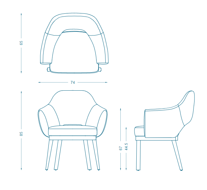 Bruno Moinard Editions Gumi 2 Dining Chair