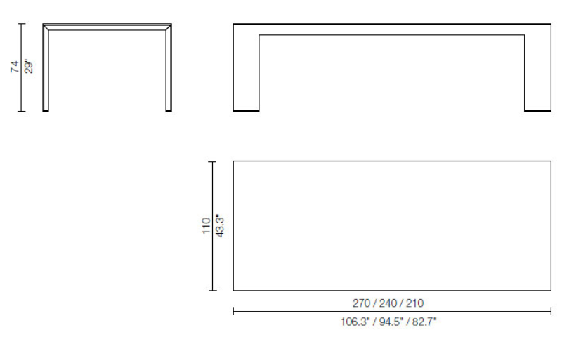 Cassina El Dom Dining Table