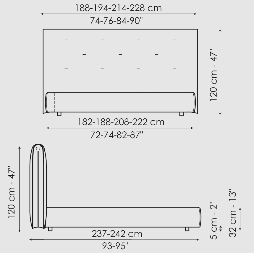 Bonaldo Saddle Bed