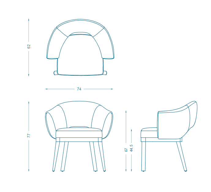 Bruno Moinard Editions Gumi Dining Chair
