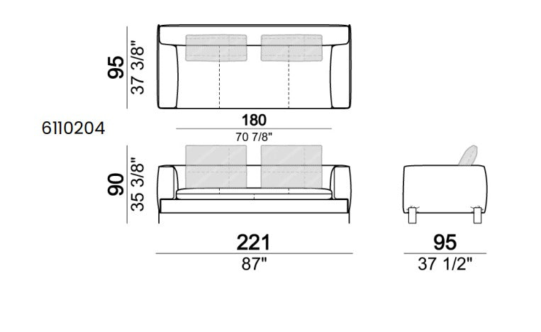 Arketipo Brown Sugar Sofa