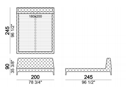 Arketipo Windsor Bed