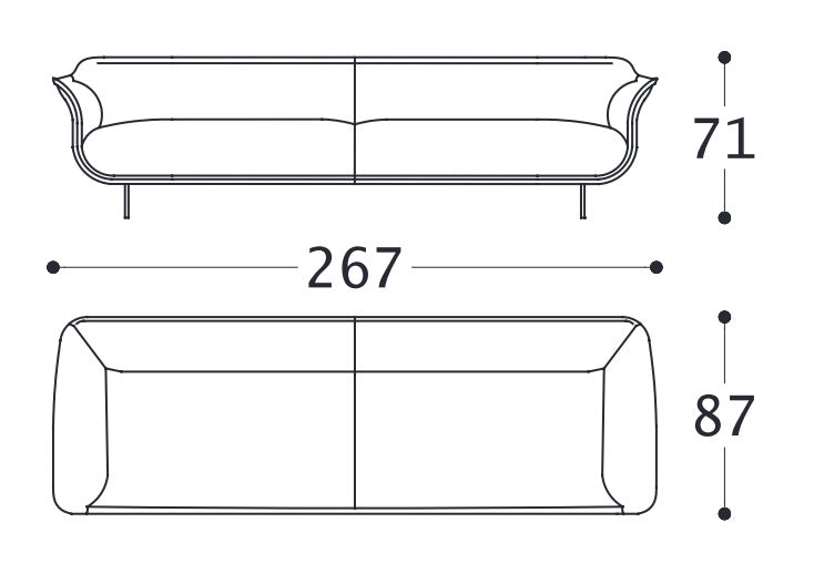 Alberta Style Sofa