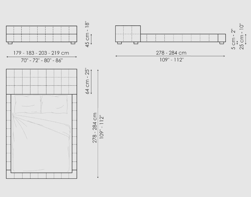 Bonaldo Squaring Bed