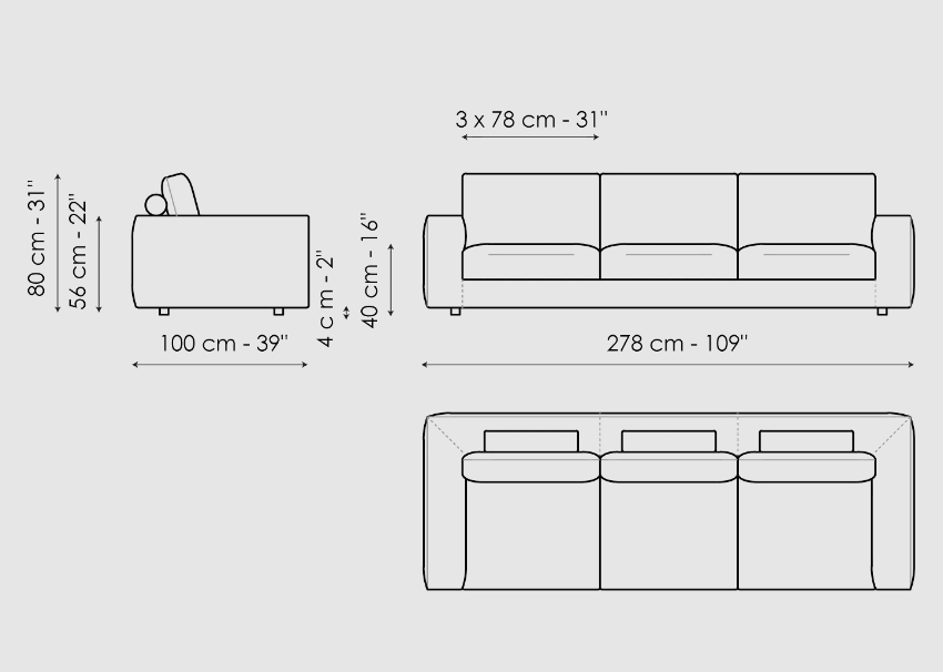 Bonaldo Superhiro Sofa