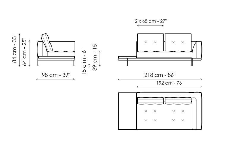 Bonaldo Maximilian Sofa