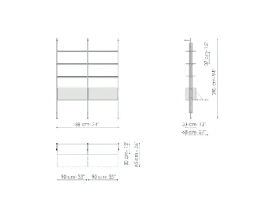 Bonaldo Roll Bookshelf
