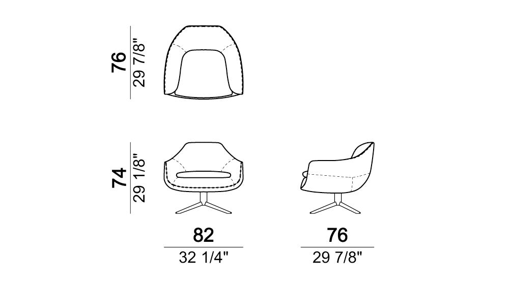 Arketipo Bond Armchair