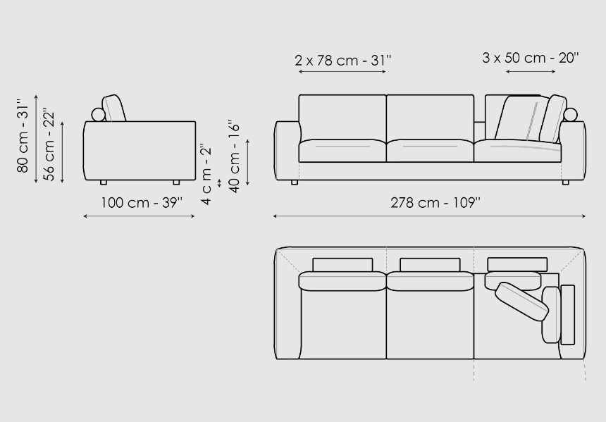Bonaldo Superhiro Sofa