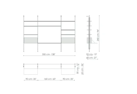 Bonaldo Roll Bookshelf
