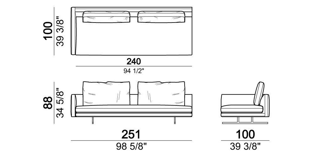 Arketipo Moss Sofa