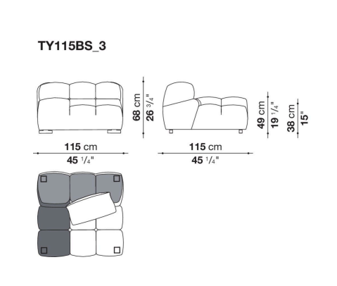 B&B Tufty-Time 20 Sofa