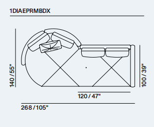 Alberta Diamante Sofa