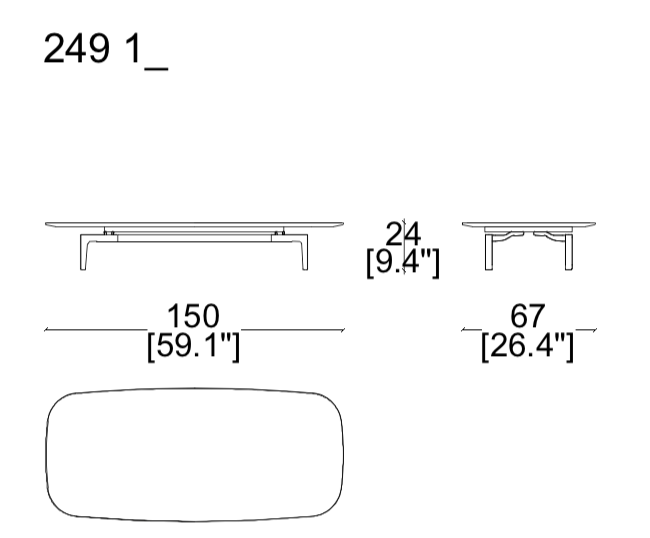 Cassina Volage Ex-S Coffee Table