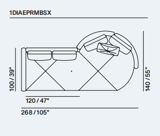 Alberta Diamante Sofa