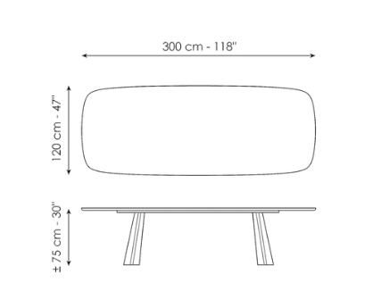Bonaldo Torii Dining Table